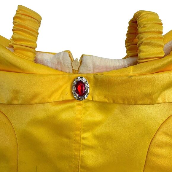Belle Beauty & Beast Ball Gown Dress Halloween Costume Disney Princess 110 5 - Picture 3 of 16